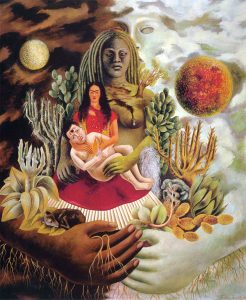 Amoroso abbraccio universo Frida Kahlo