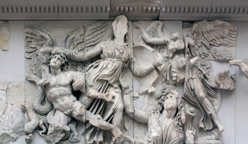 Athena sconfigge Alkyoneus (dettaglio)